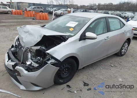 2016 Toyota Corolla Le из США, поврежденный, VIN 2T1BURHE2GC492158
